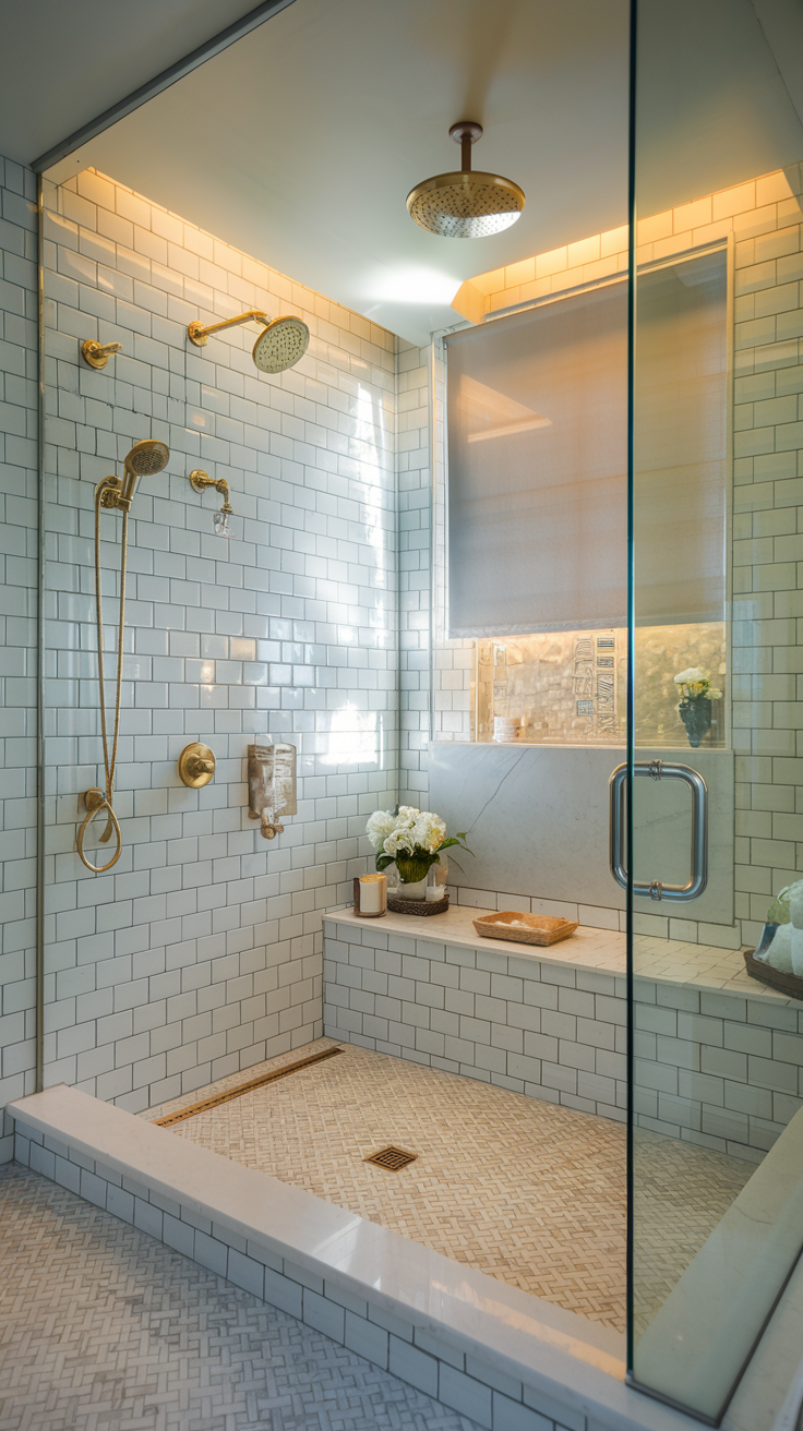 Half Wall Shower 23 Ideas: Elevating Your Bathroom Design