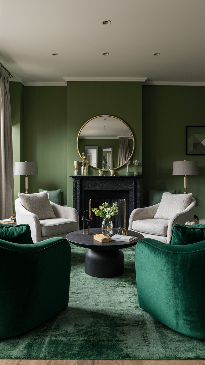 Green Living Room 23 Ideas: Transforming Your Space with Nature's Most Versatile Color