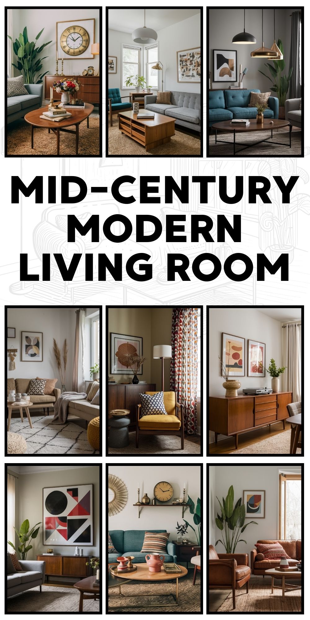 Mid-Century Modern Living Room: 19 Design Ideas and Inspiration