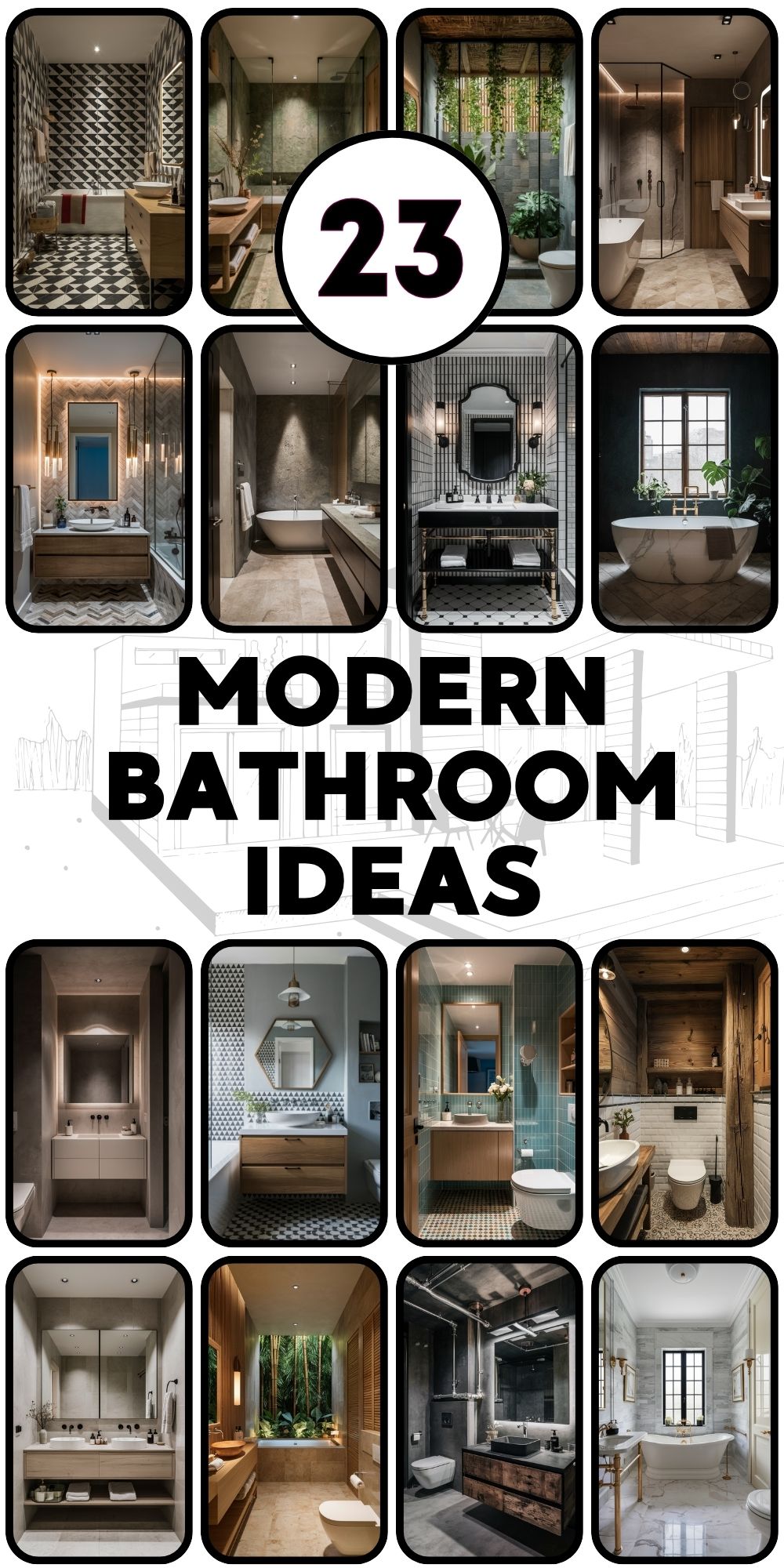 Modern Bathroom 23 Ideas: Elevate Your Space with Style and Functionality