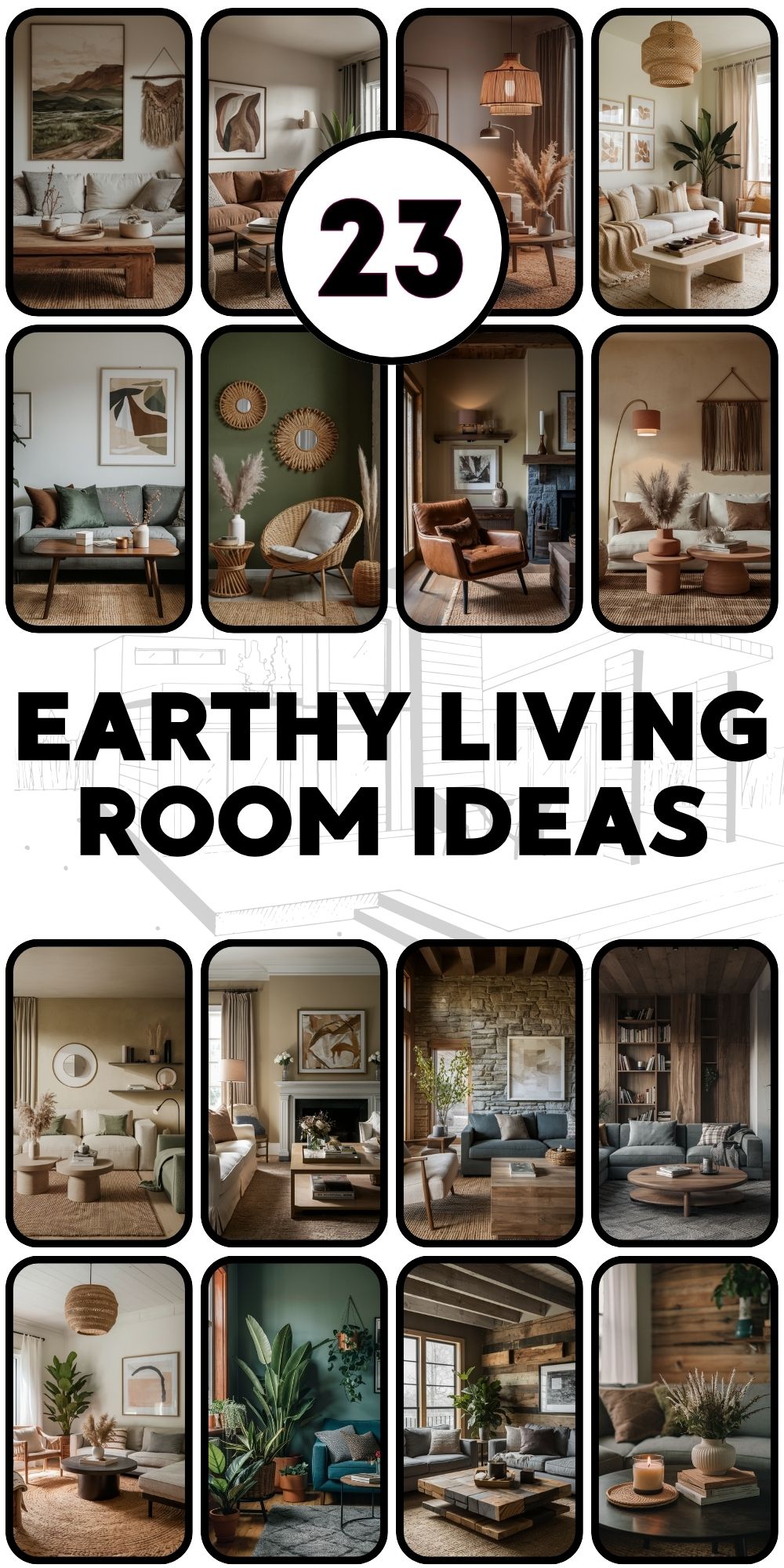 Earthy Living Room 23 Ideas: Transform Your Space with Nature-Inspired Design