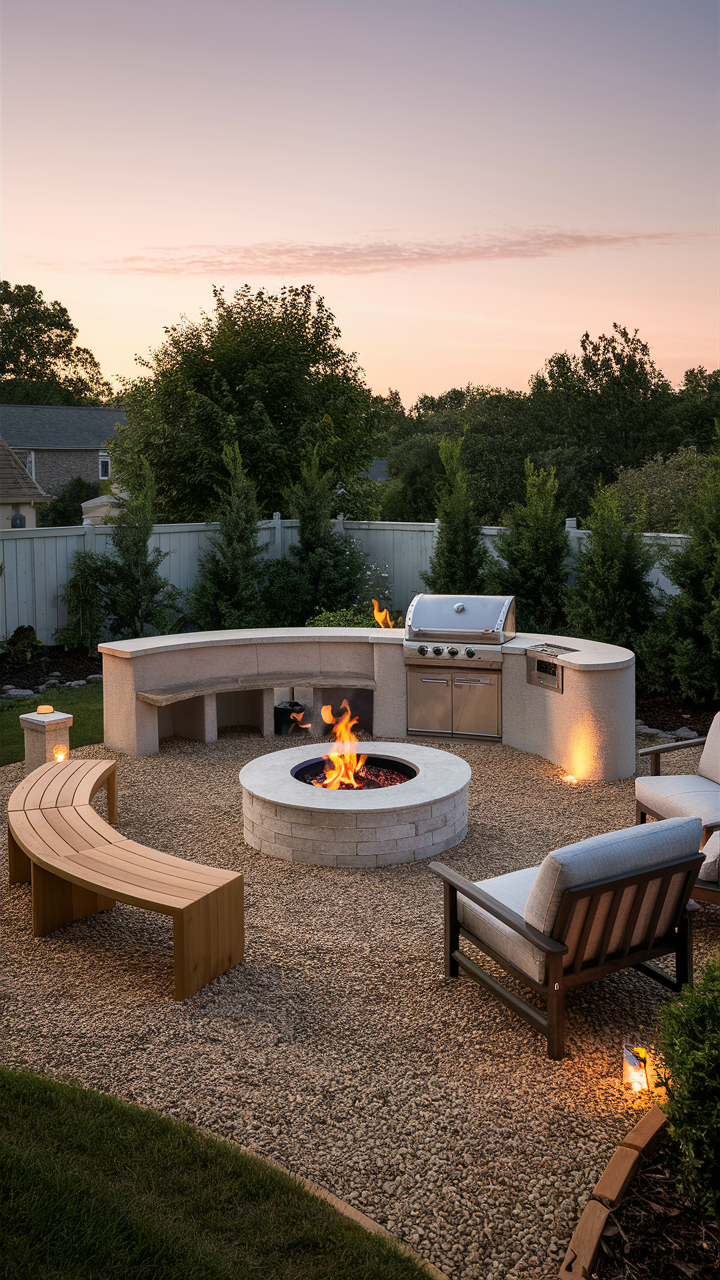 Outdoor BBQ Area in Garden 21 Ideas