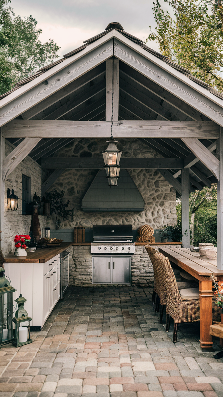 Outdoor BBQ Area with Roof: Design 18 Ideas and Inspiration