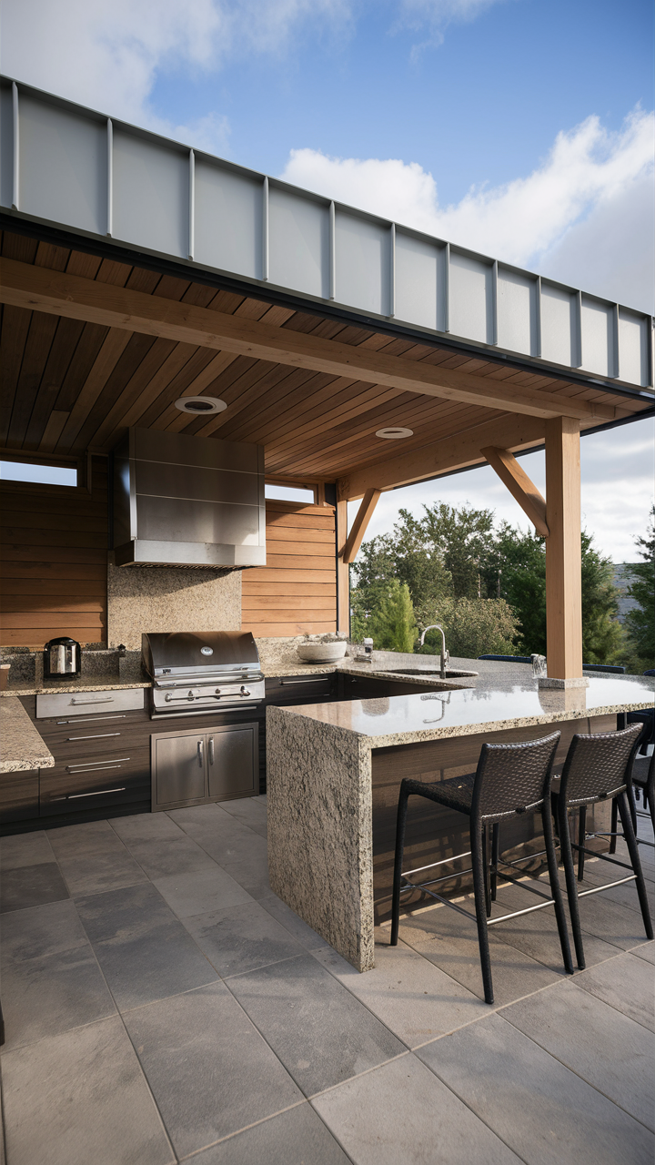 Outdoor BBQ Area with Roof: Design 18 Ideas and Inspiration