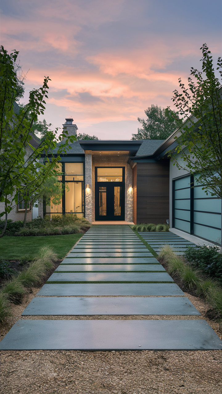 Modern Driveway 24 Ideas: Transform Your Home's First Impression