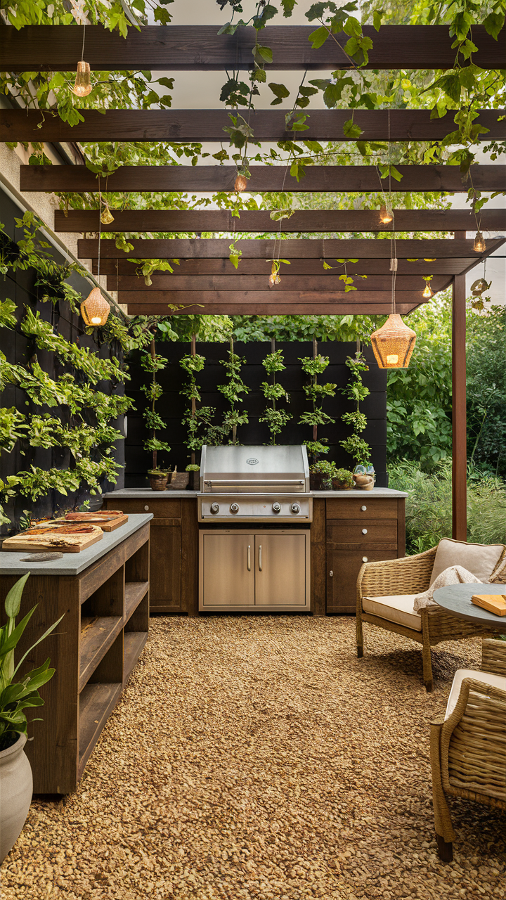 Outdoor BBQ Area in Garden 21 Ideas