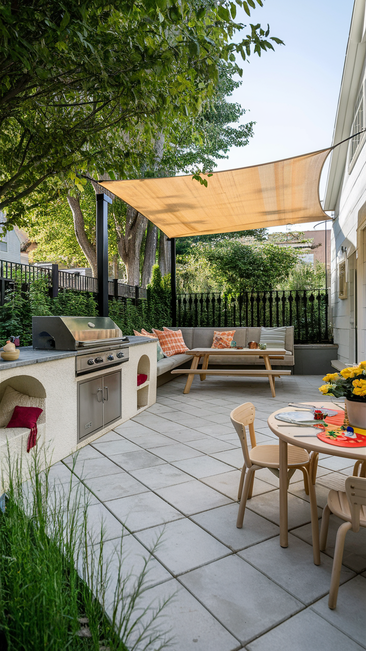 Outdoor BBQ Area in Garden 21 Ideas