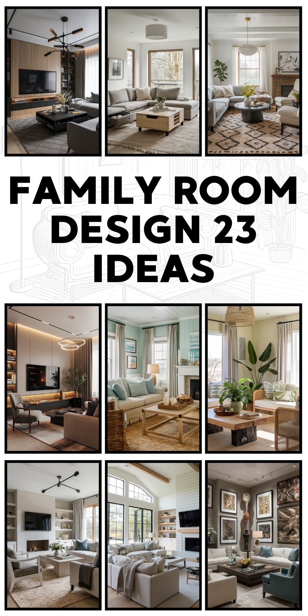 Family Room Design 23 Ideas: Elevate Your Home's Style and Comfort