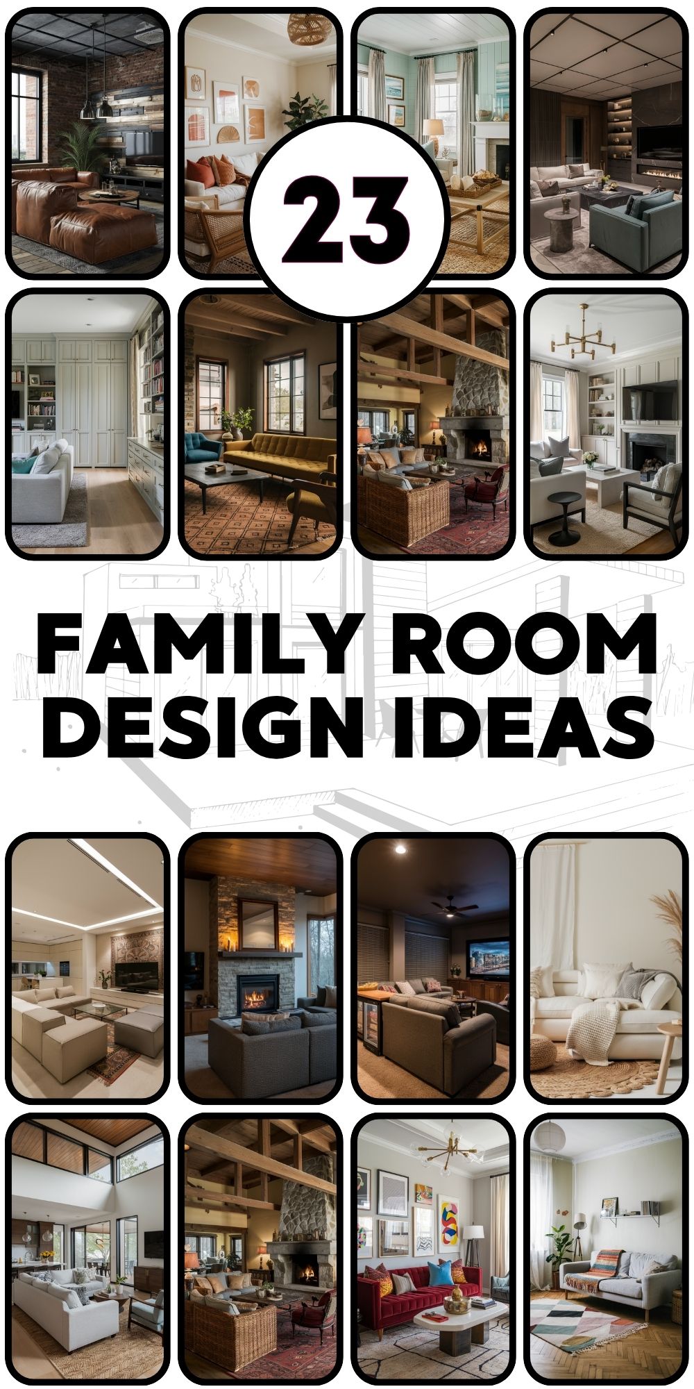 Family Room Design 23 Ideas: Elevate Your Home's Style and Comfort