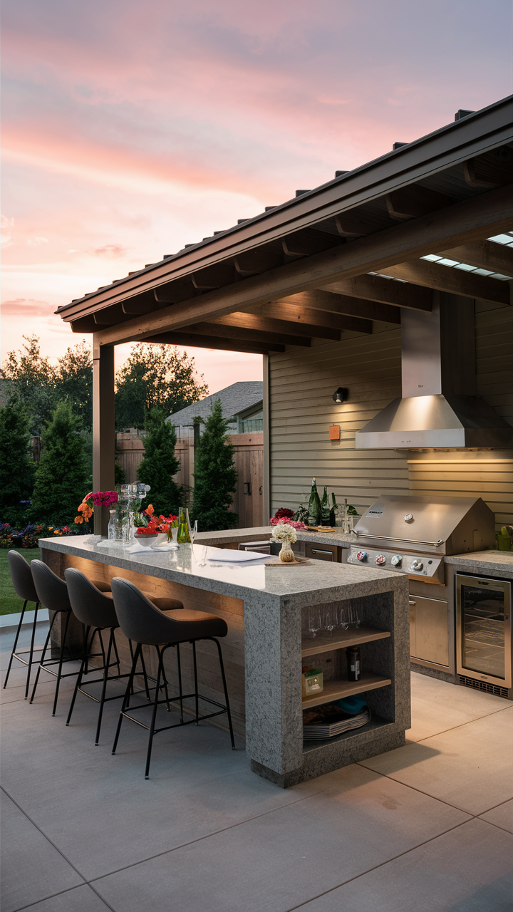 Outdoor BBQ Area in Garden 21 Ideas