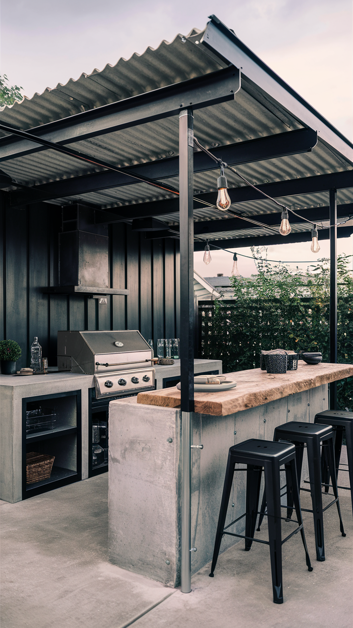 Outdoor BBQ Area with Roof: Design 18 Ideas and Inspiration