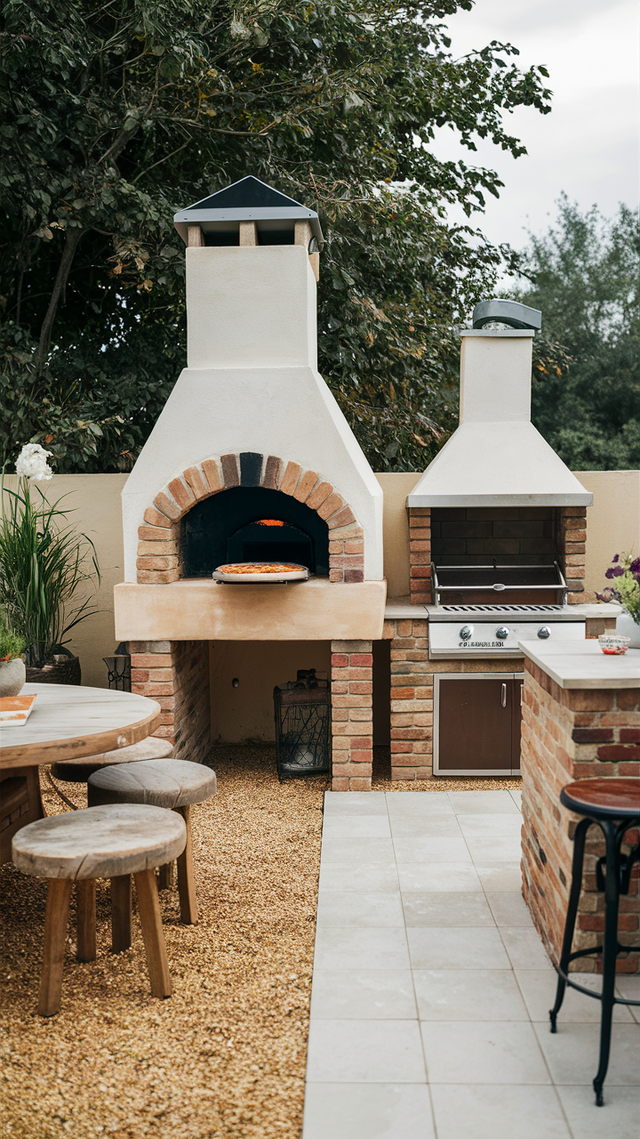 Outdoor BBQ Area in Garden 21 Ideas