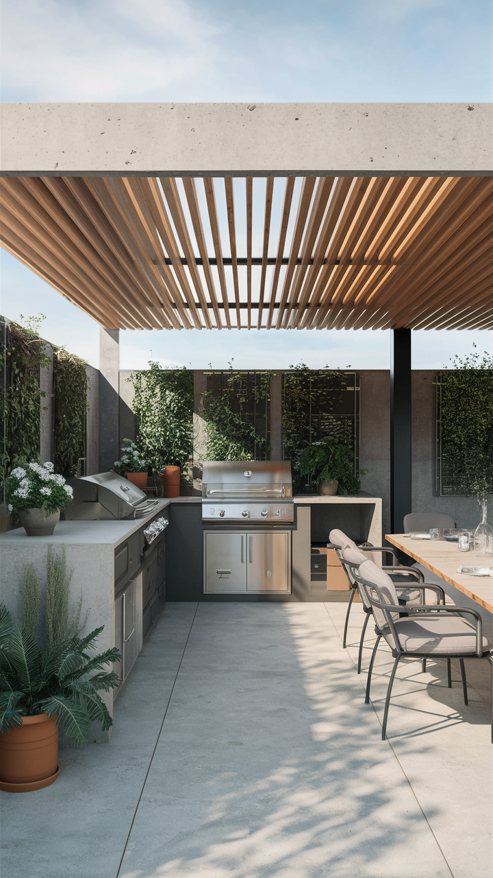 Outdoor BBQ Area with Roof: Design 18 Ideas and Inspiration