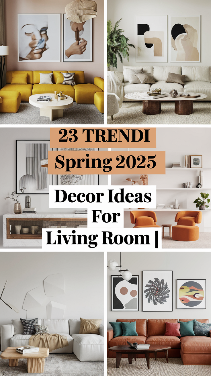 Trendi Spring 2025 Decor 23 Ideas for Living Room