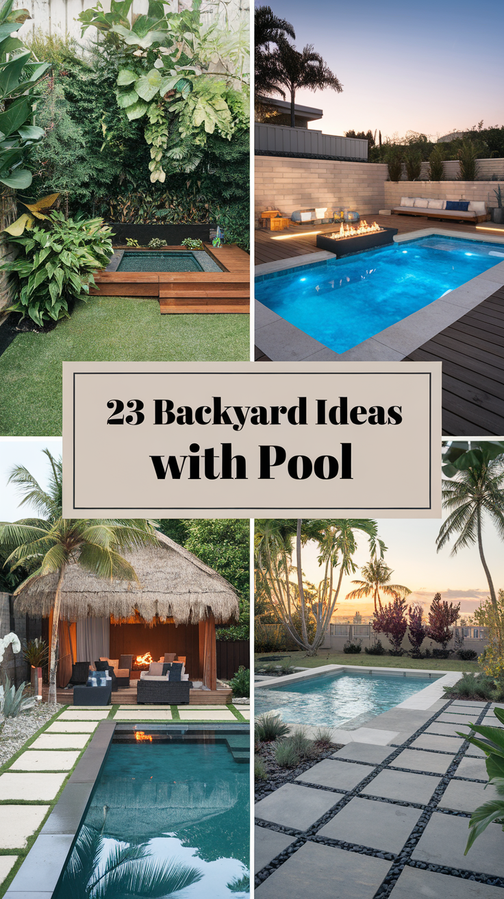 Backyard 23 Ideas with Pool: Design Inspirations for Your Perfect Outdoor Retreat