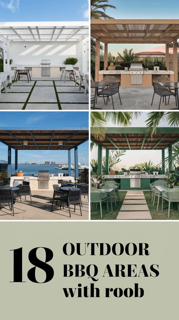 Outdoor BBQ Area with Roof: Design 18 Ideas and Inspiration