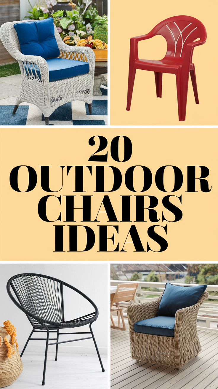 Outdoor Chairs 20 Ideas: Transform Your Outdoor Spaces with Style and Functionality