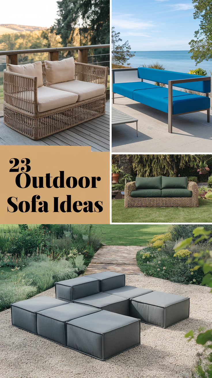 Outdoor Sofa 23 Ideas: Elevate Your Outdoor Spaces with Style and Functionality