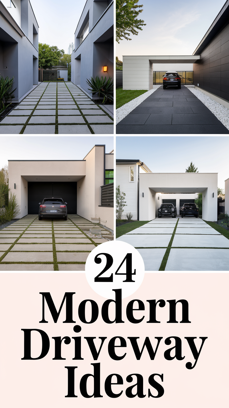 Modern Driveway 24 Ideas: Transform Your Home's First Impression