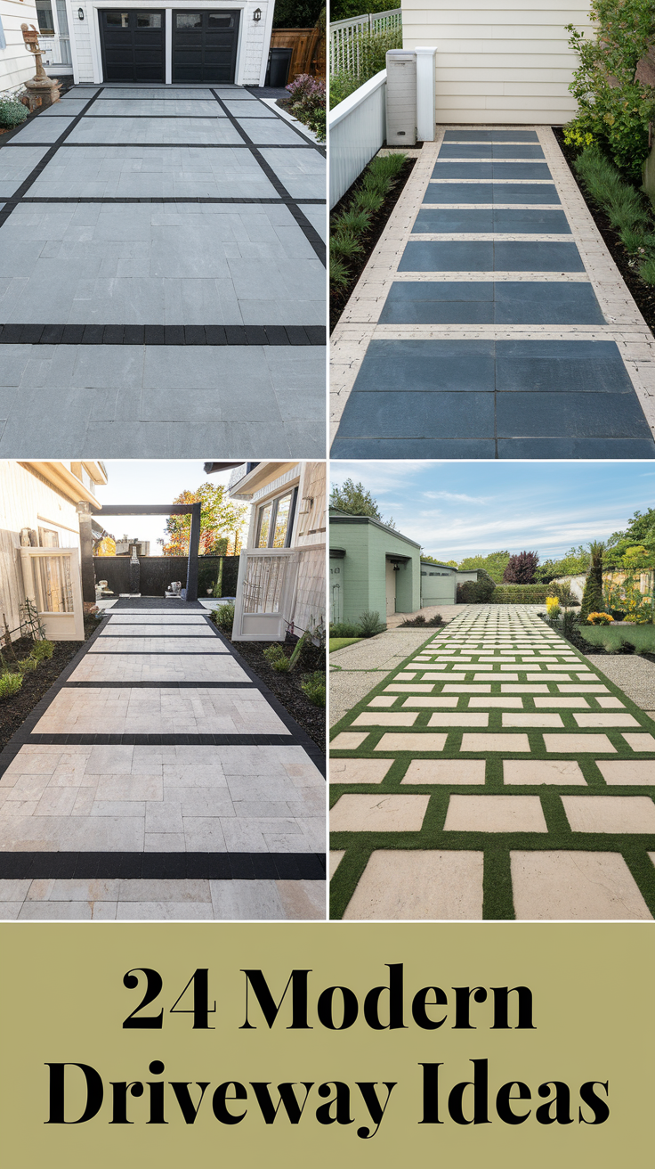 Modern Driveway 24 Ideas: Transform Your Home's First Impression