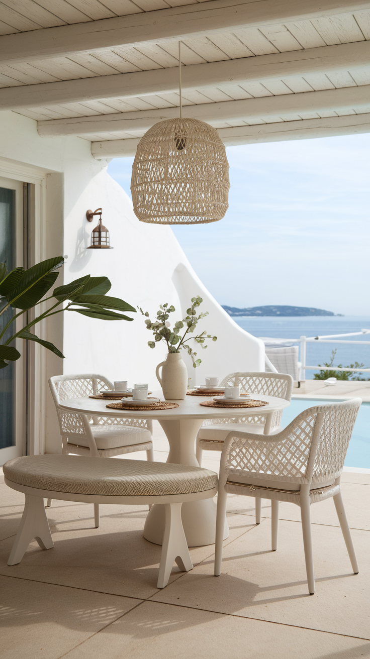 Outdoor Dining Set: Table, Chair, and Sofa