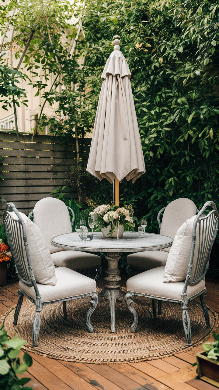 Outdoor Dining Set: Table, Chair, and Sofa