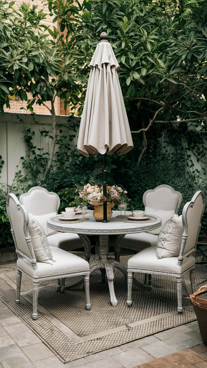 Outdoor Dining Set: Table, Chair, and Sofa