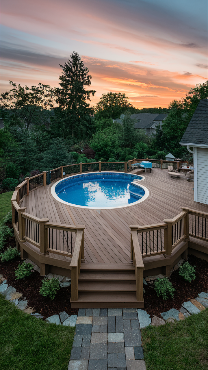 Deck 21 Ideas Above Ground Pools: Transform Your Backyard Oasis