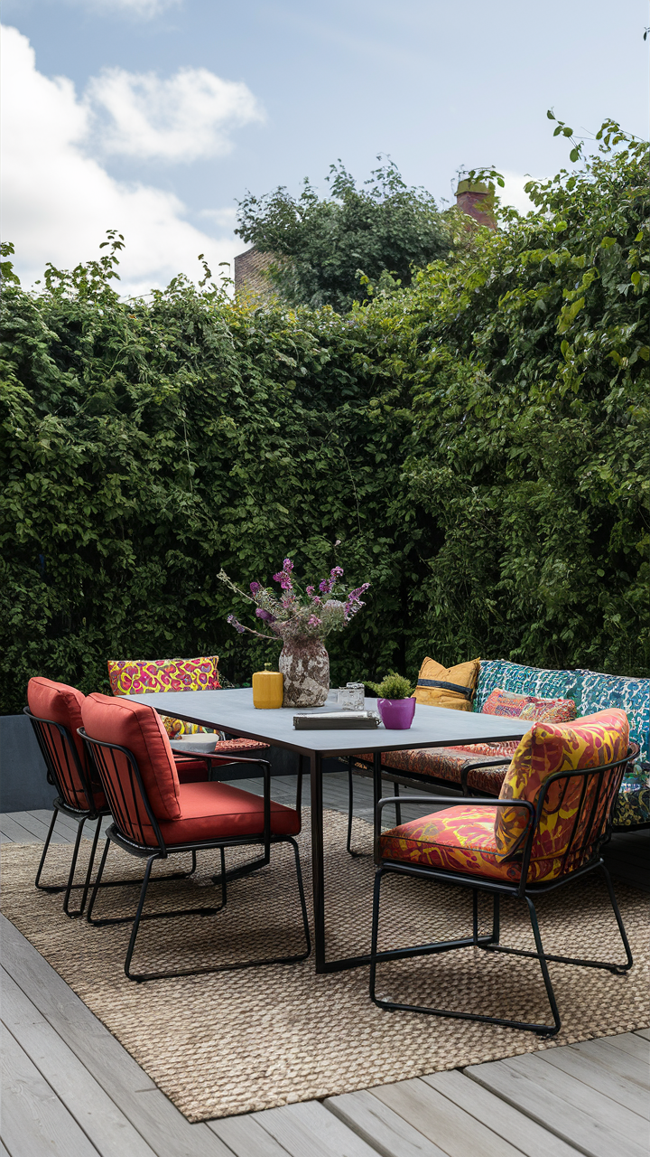 Outdoor Dining Set: Table, Chair, and Sofa