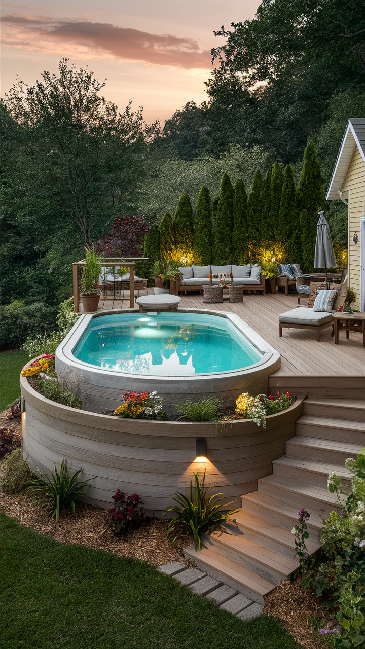 Deck 21 Ideas Above Ground Pools: Transform Your Backyard Oasis