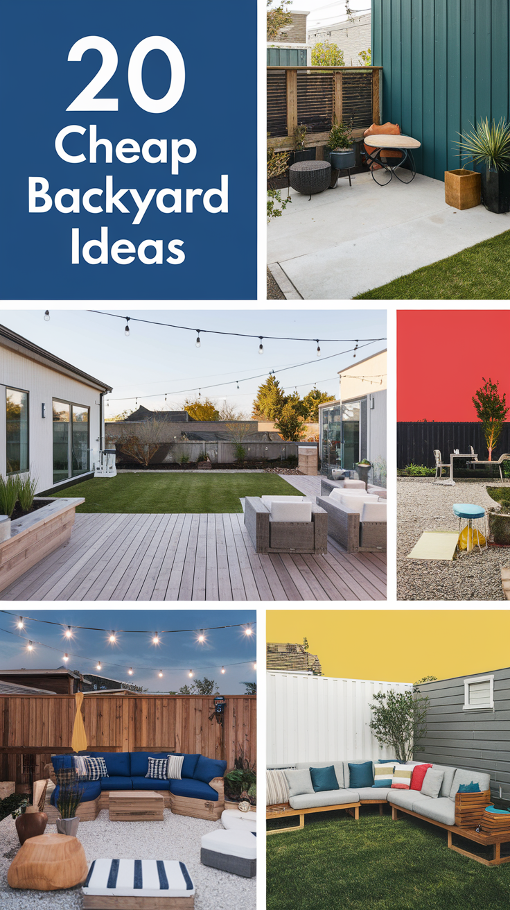 Cheap Backyard 20 Ideas: Transform Your Outdoor Space on a Budget