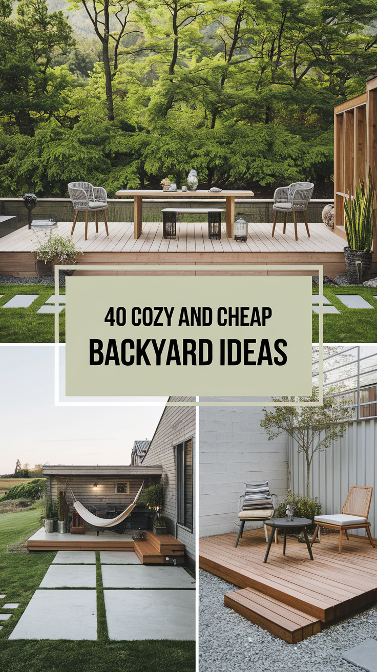 Cozy and Cheap Backyard 40 Ideas: Transform Your Outdoor Space on a Budget