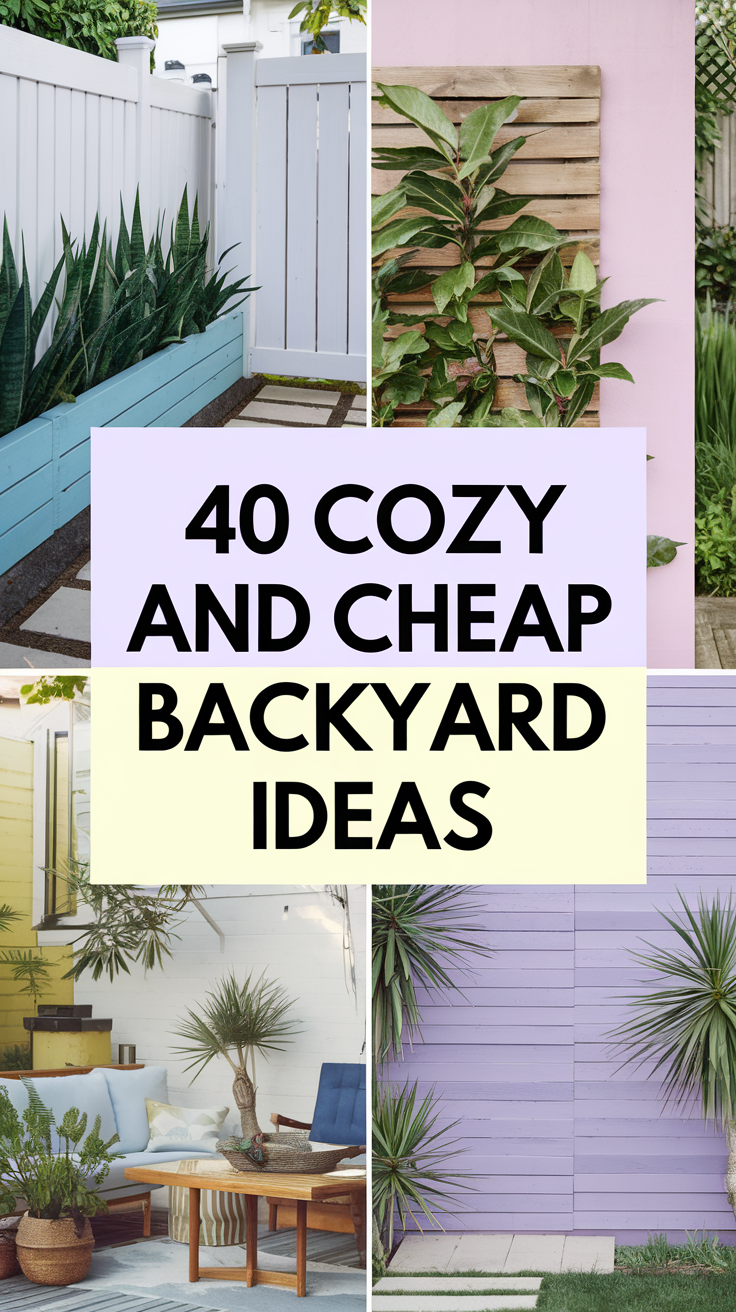 Cozy and Cheap Backyard 40 Ideas: Transform Your Outdoor Space on a Budget