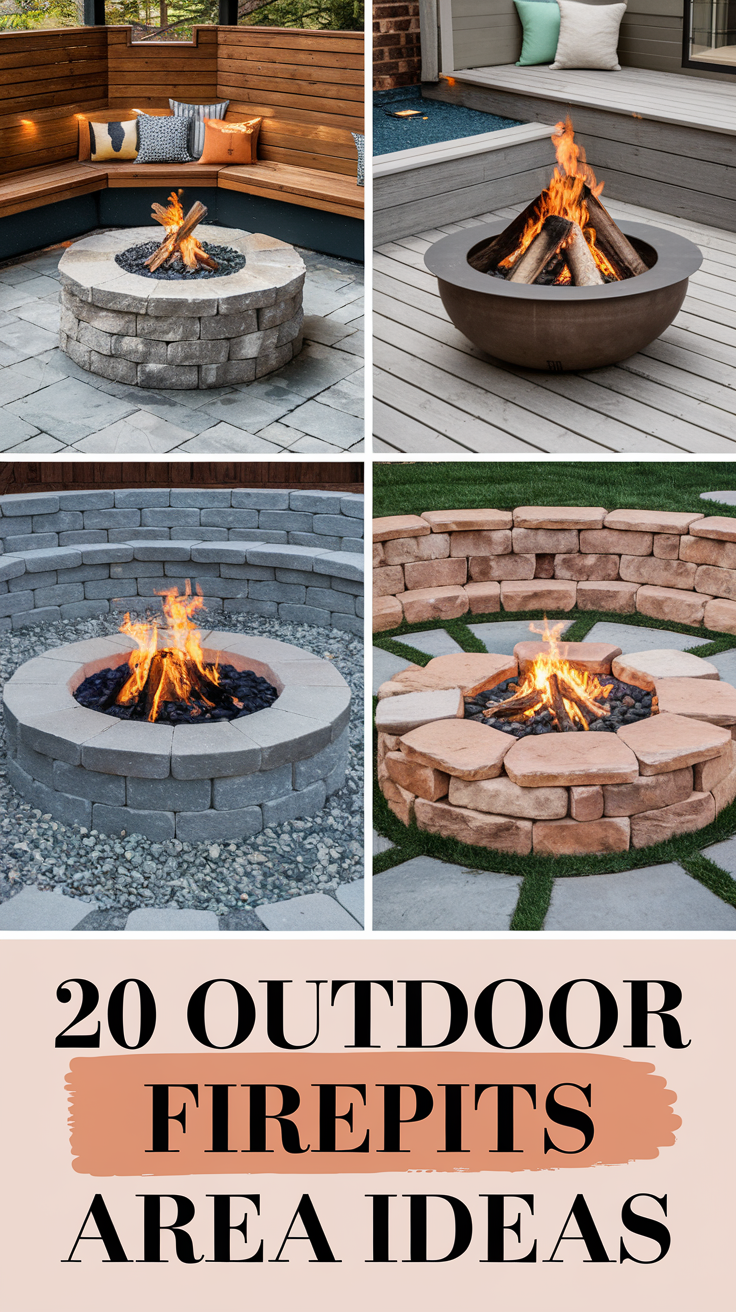 Outdoor Firepits Area 20 Ideas: Transform Your Backyard into a Cozy Retreat