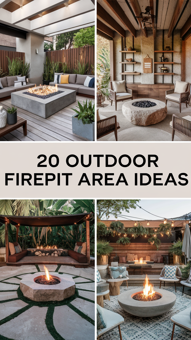 Outdoor Firepits Area 20 Ideas: Transform Your Backyard into a Cozy Retreat