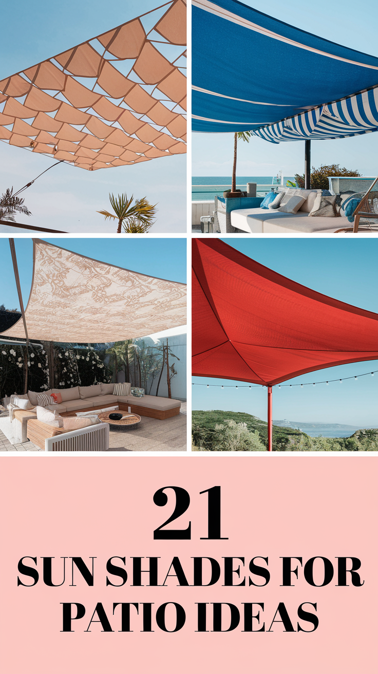 Sun Shades for Patio 21 Ideas: Creative and Functional Solutions for Your Outdoor Space