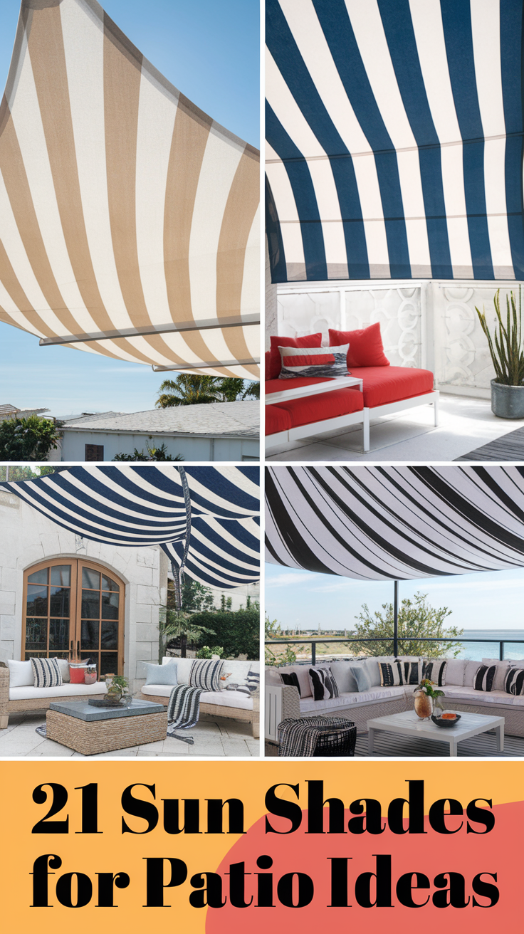 Sun Shades for Patio 21 Ideas: Creative and Functional Solutions for Your Outdoor Space