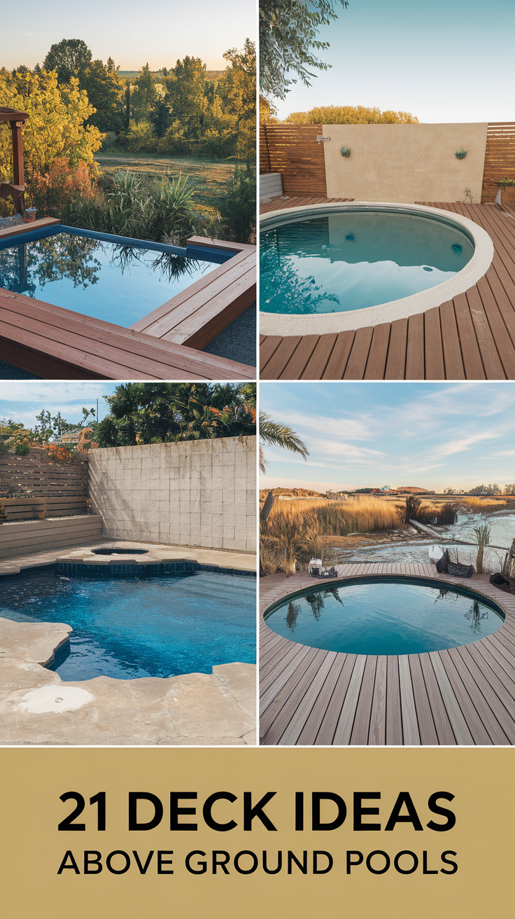 Deck 21 Ideas Above Ground Pools: Transform Your Backyard Oasis