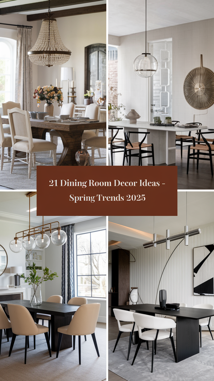 Dining Room Decor 21 Ideas - Spring Trends 2025