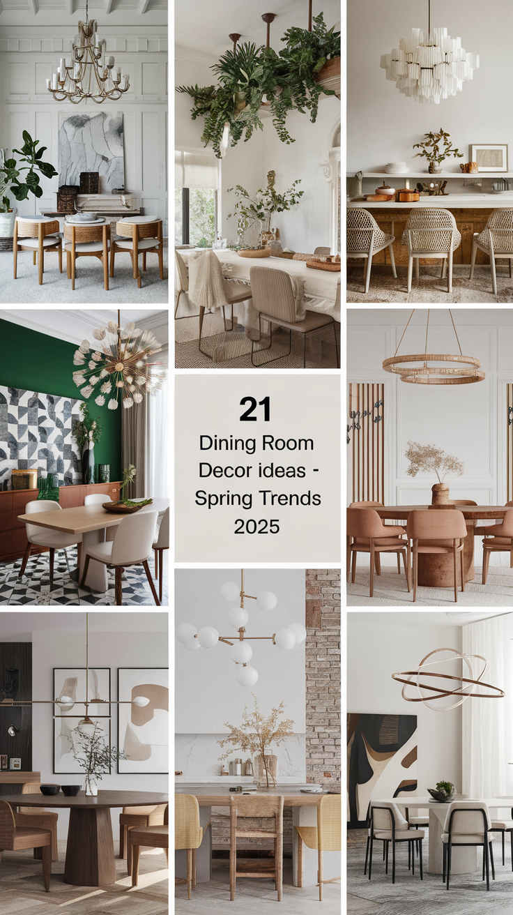 Dining Room Decor 21 Ideas - Spring Trends 2025