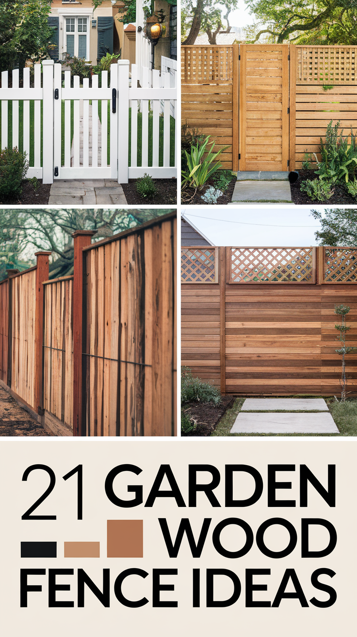 Garden Wood Fence 21 Ideas for a Stunning Outdoor Space