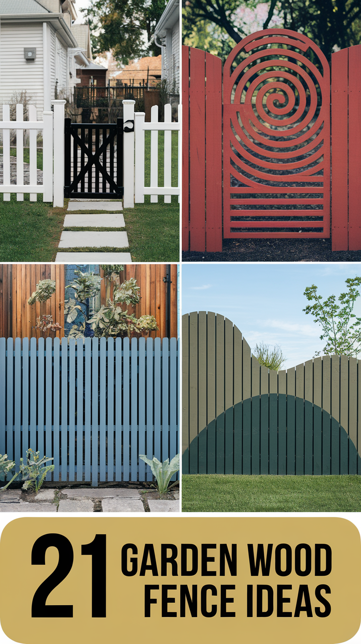 Garden Wood Fence 21 Ideas for a Stunning Outdoor Space