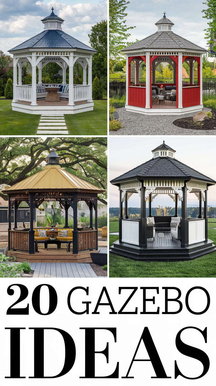 Gazebo 20 Ideas for Every Outdoor Space: Elevate Your Backyard Decor