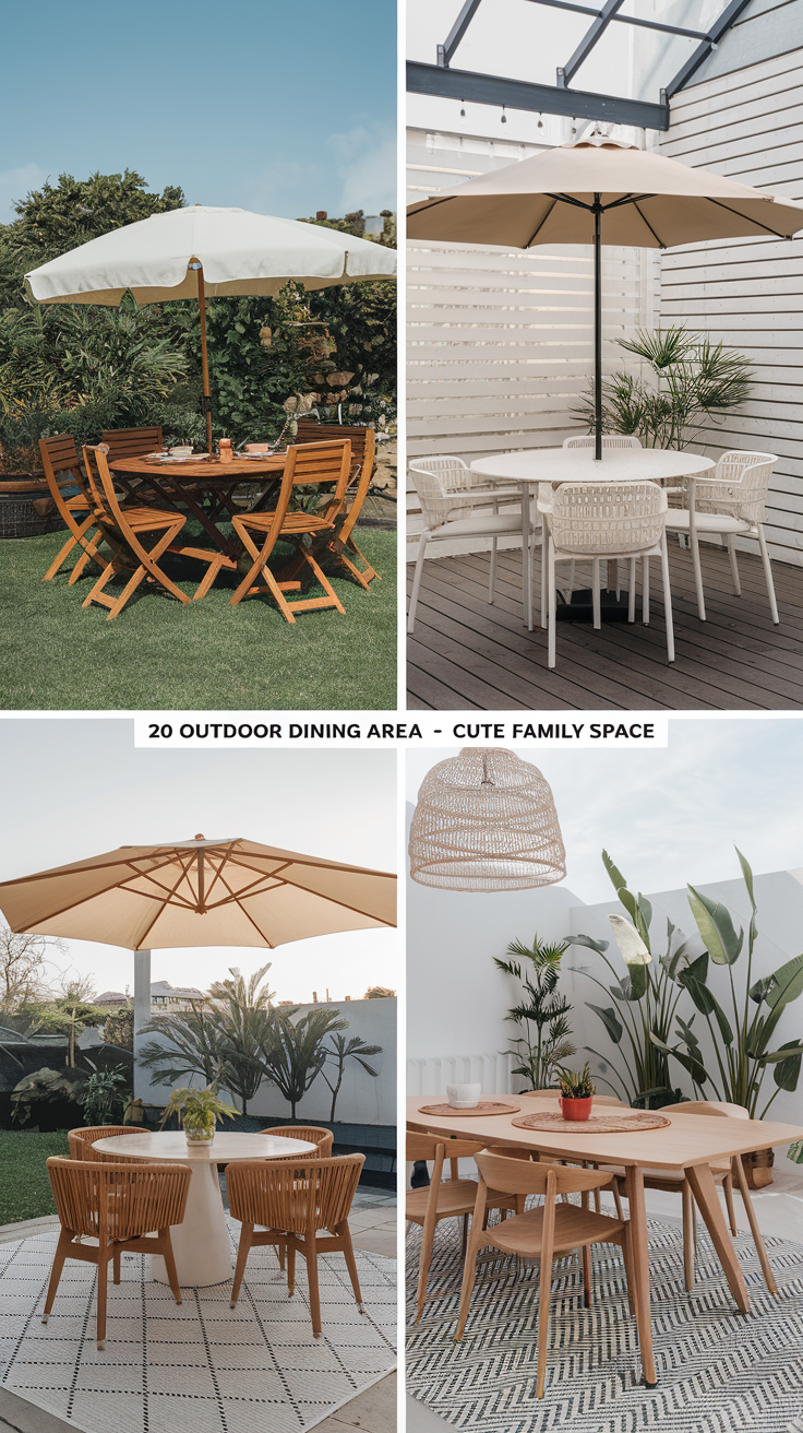 Outdoor Dining Area - Cute Family Space: 20 Design Ideas for Every Taste