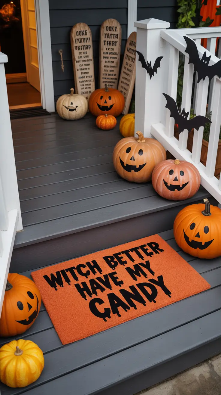 21 Creative Halloween Door Mat Ideas 2025 To Make Your Entrance Spooktacular