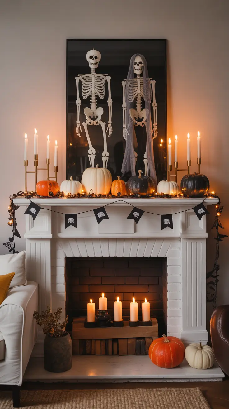 24 Spooky Halloween Fireplace Decor Ideas 2025 to Transform Your Home