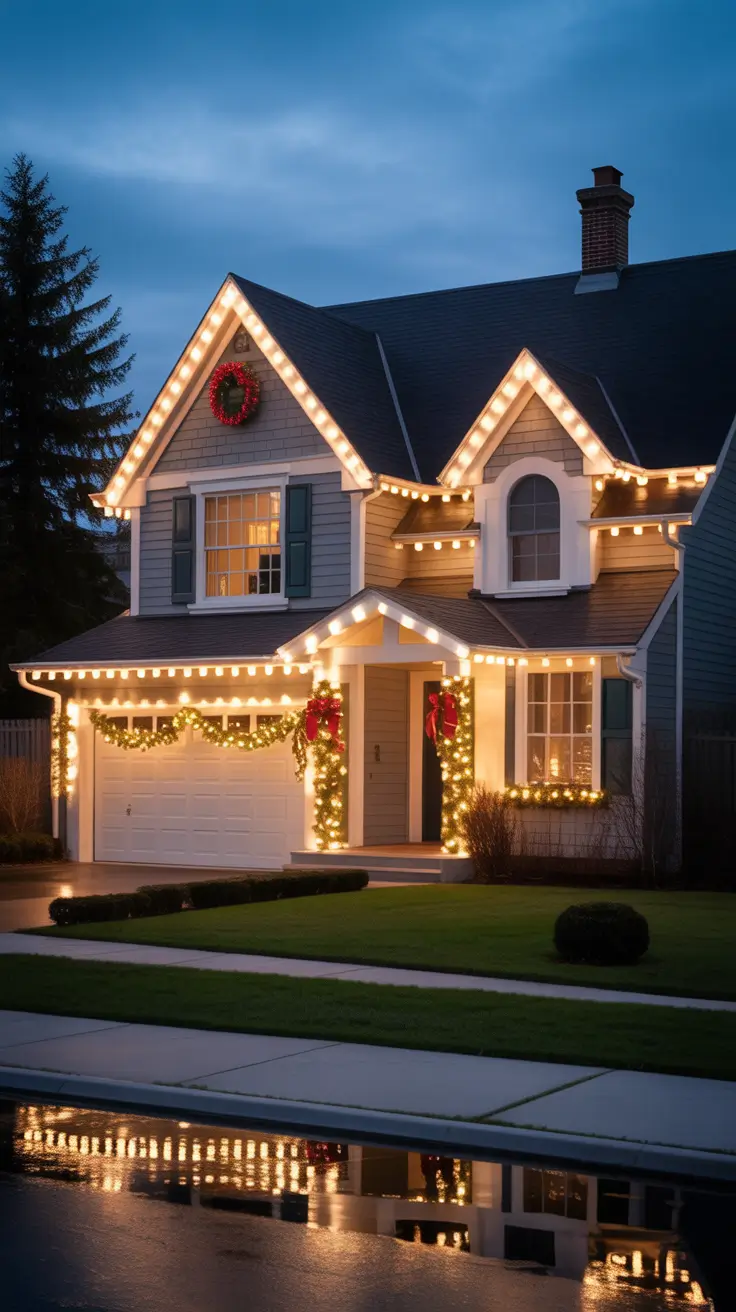 27 Christmas Lights on House Exterior Ideas 2025: Stylish Holiday Decorating Inspiration