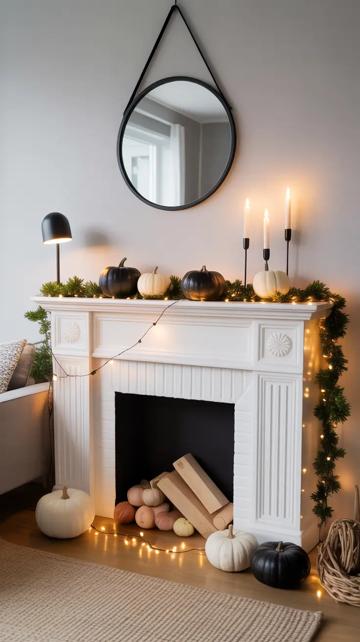 Halloween Mantle Ideas 2025: Stylish, Cute, Elegant & Gothic Inspiration