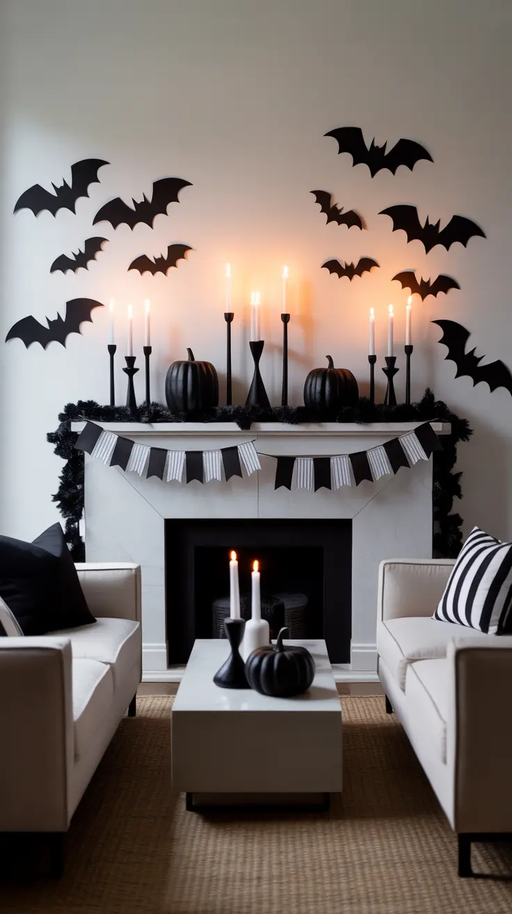 Halloween Mantle Ideas 2025: Stylish, Cute, Elegant & Gothic Inspiration