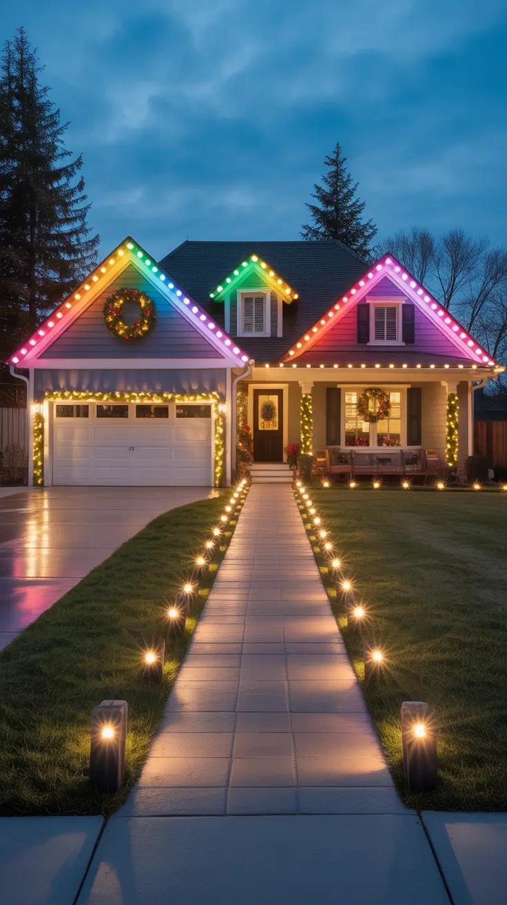 27 Christmas Lights on House Exterior Ideas 2025: Stylish Holiday Decorating Inspiration
